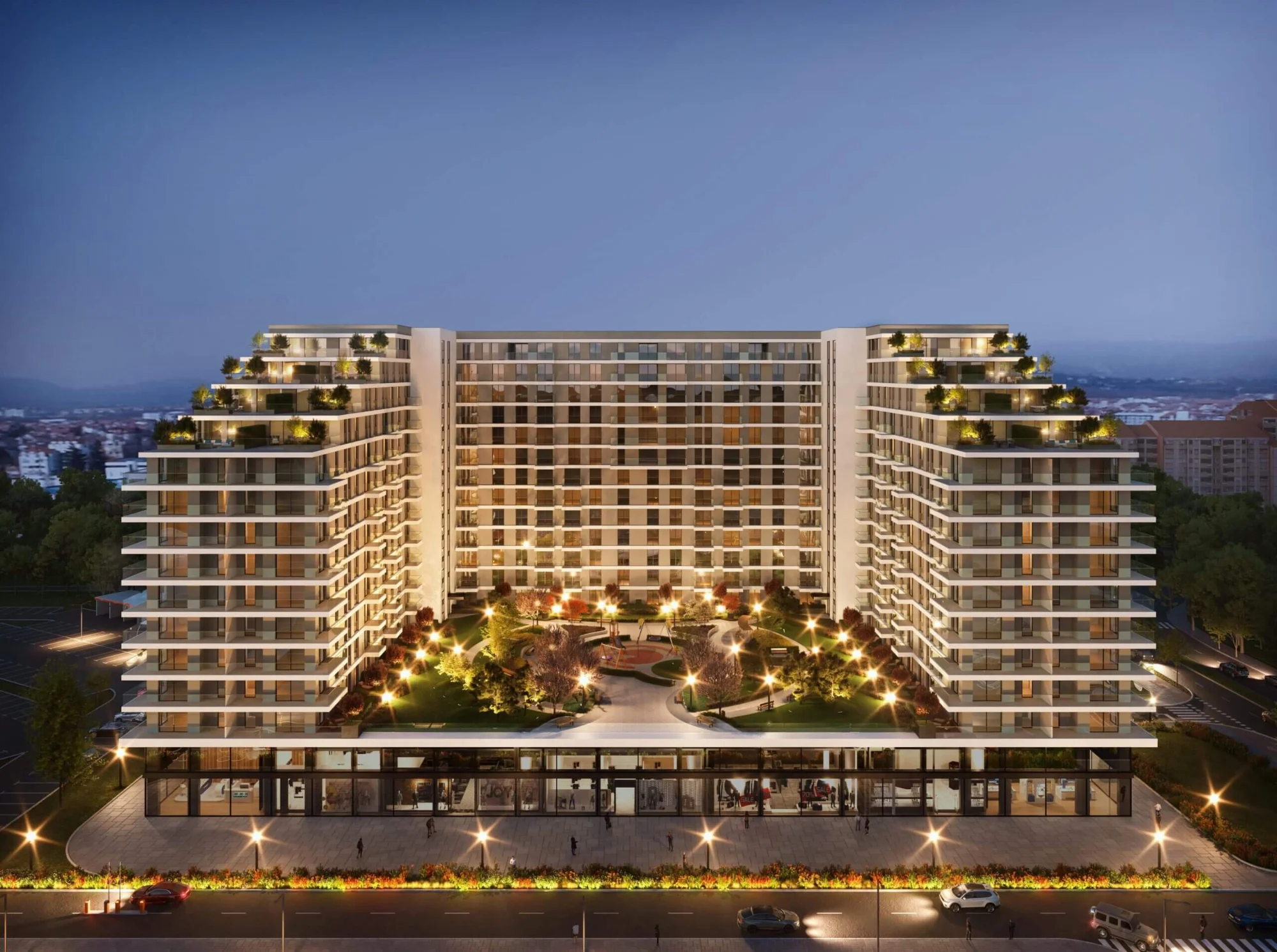 Geodetsko obeležavanje i kontrola vertikalnosti na objektu Planet Residence Niš, InfraTech